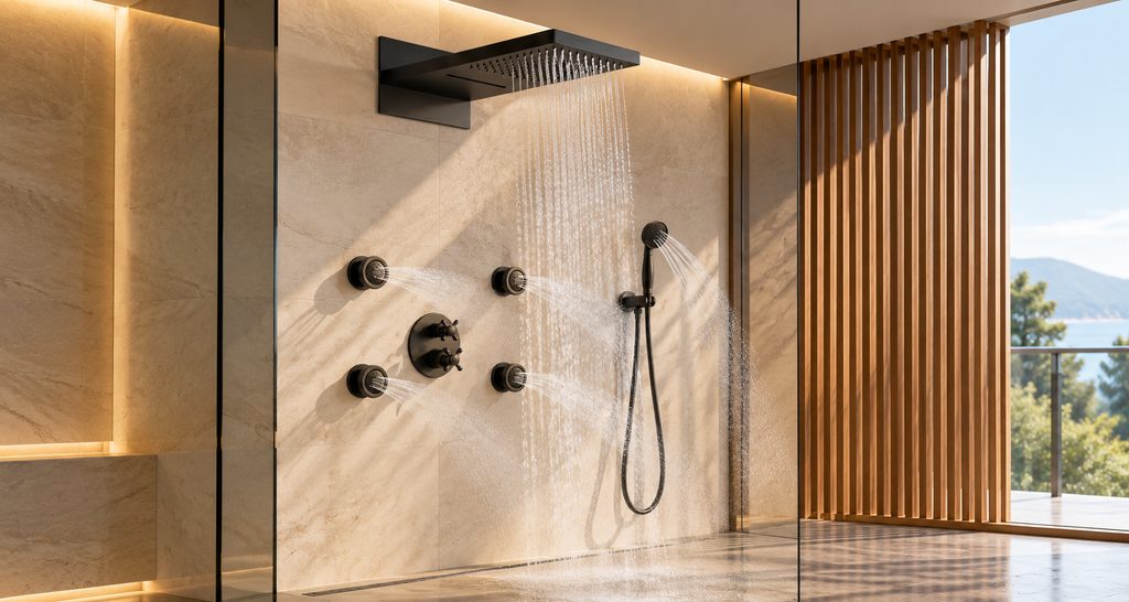 Hospitality shower systems used for manufacturer comparison research