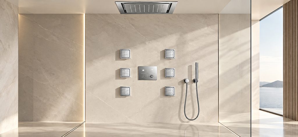 Chrome Body Jet Spa Shower