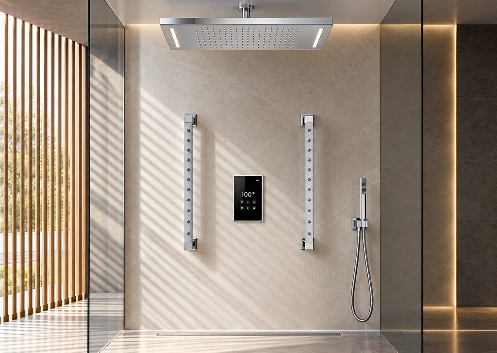 Hotel bathroom plumbing and shower system engineering