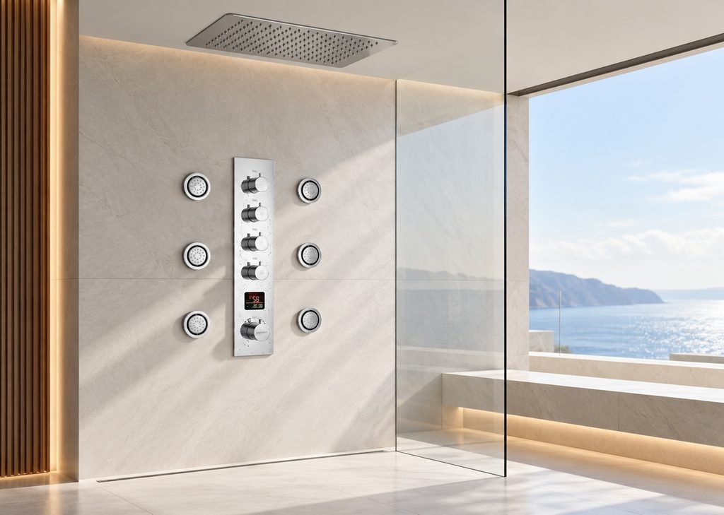 Hotel shower system engineering research