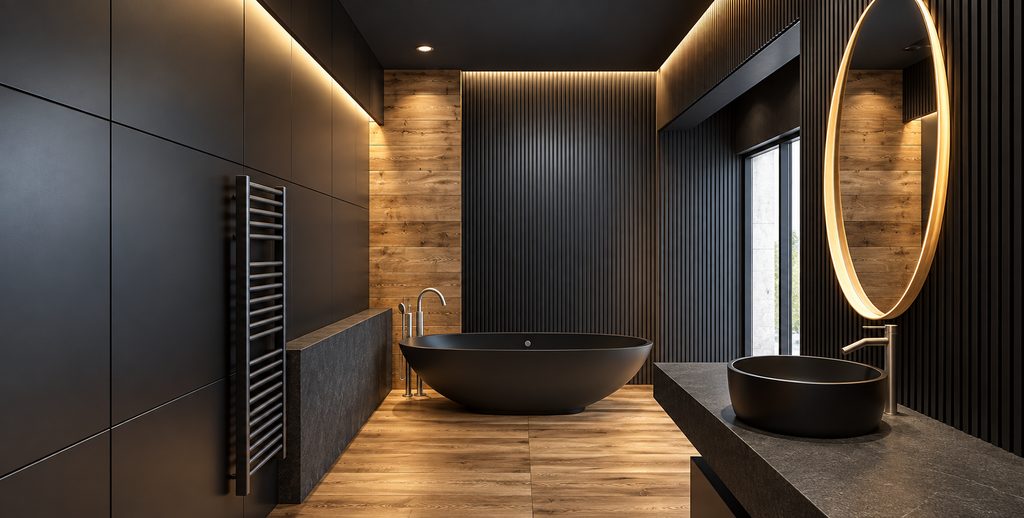 Premium hotel bathroom for hospitality fixture procurement research